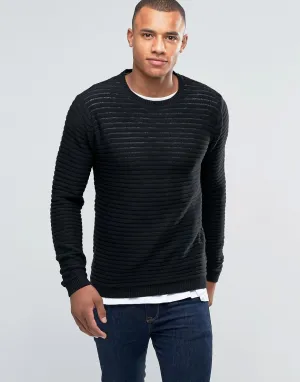 Brave Soul Ribbed Crew Nexk Sweater