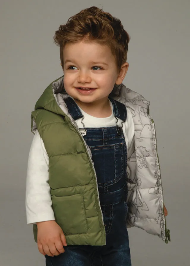 Forest Reversible Boy’s Padded Vest - Select Size