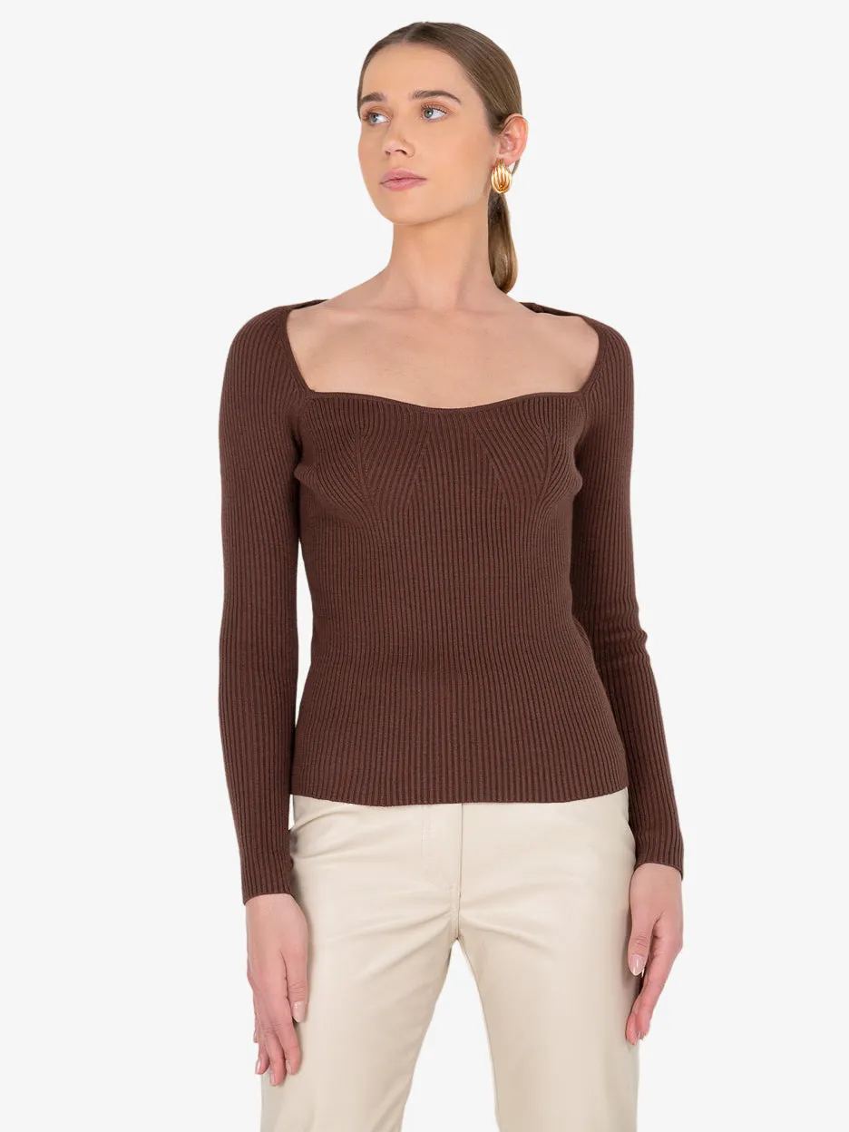 Louise Brown Ribbed Sweater