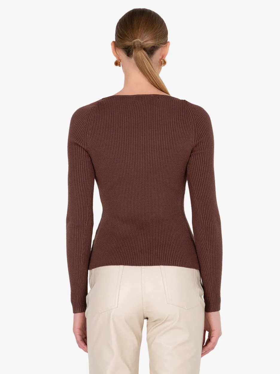 Louise Brown Ribbed Sweater
