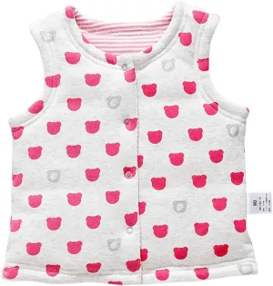 Monvecle Unisex Baby Cotton Warm Vests Infant to Toddler Padded Waistcoats