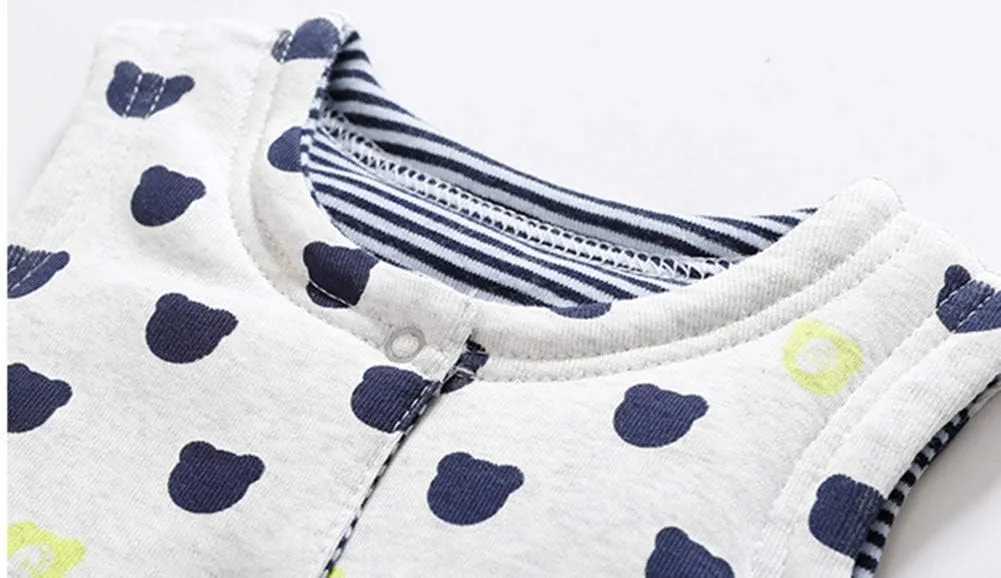 Monvecle Unisex Baby Cotton Warm Vests Infant to Toddler Padded Waistcoats