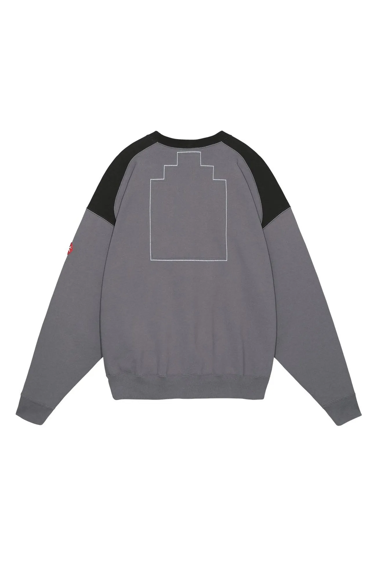 PANEL SHOULDER CREW NECK CHARCOAL