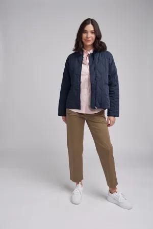 Quilted Jacket | Navy