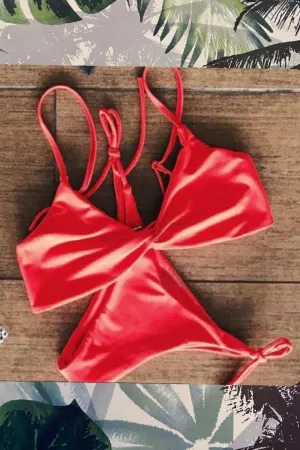 'Riviera' Red Bikini