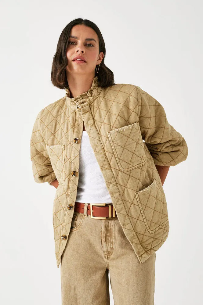 Seventy   Mochi Quilted Pablo Desert Sand Jacket