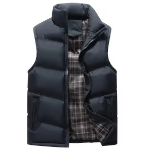 West Louis Brand Winter Cotton-Padded Vest