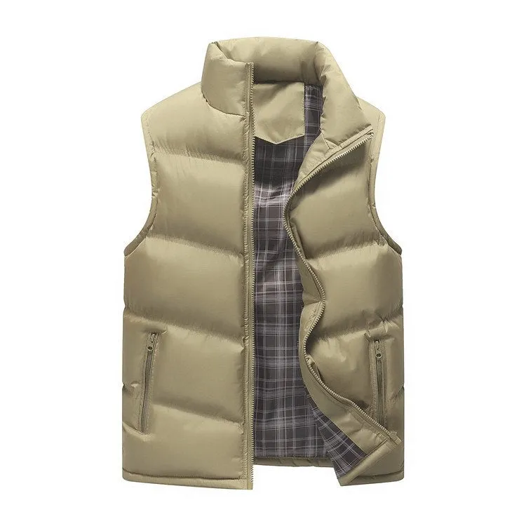 West Louis Brand Winter Cotton-Padded Vest