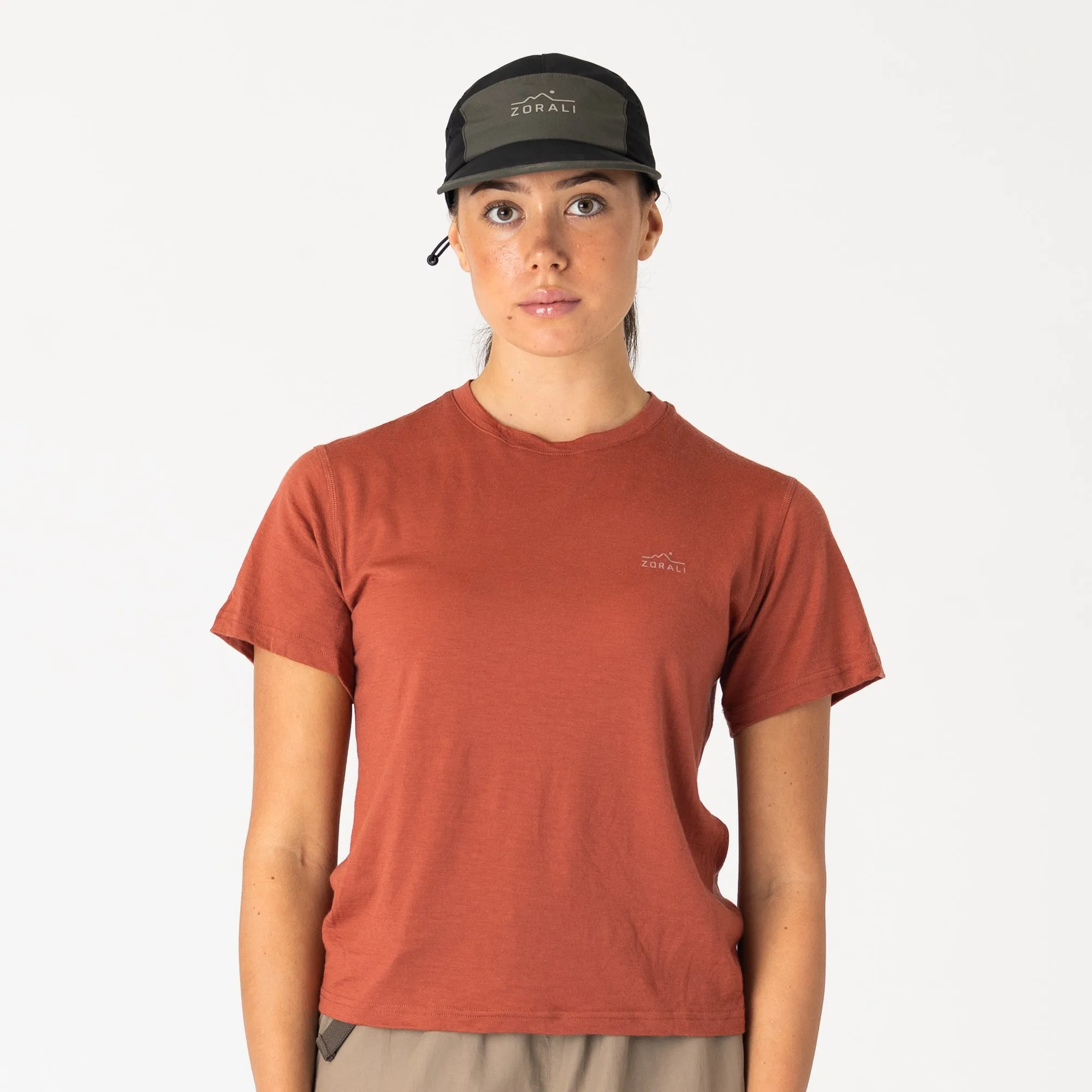 Womens Merino T-Shirt Light Tannin
