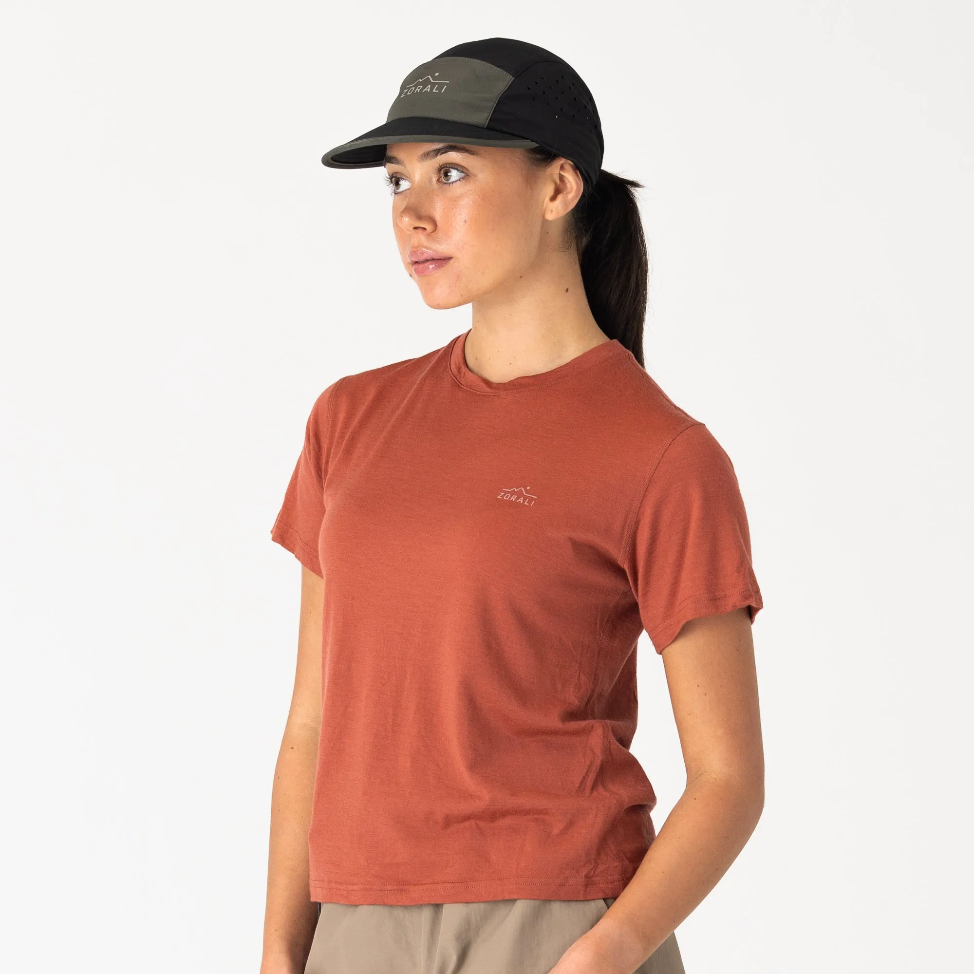 Womens Merino T-Shirt Light Tannin